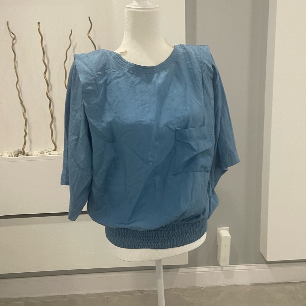 Chic Blue Women's Blouse